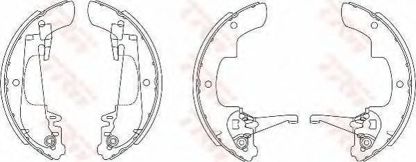 TRW GS7831 Комплект гальмівних колодок