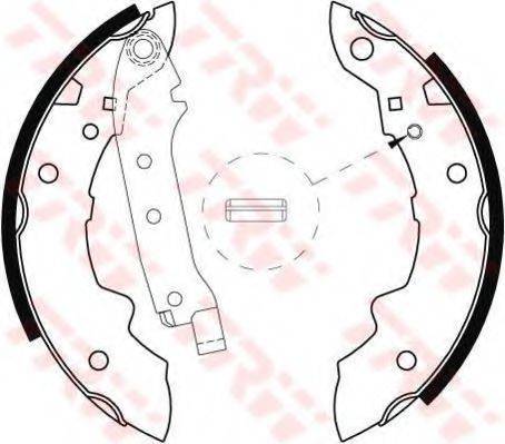 TRW GS8057 Комплект гальмівних колодок