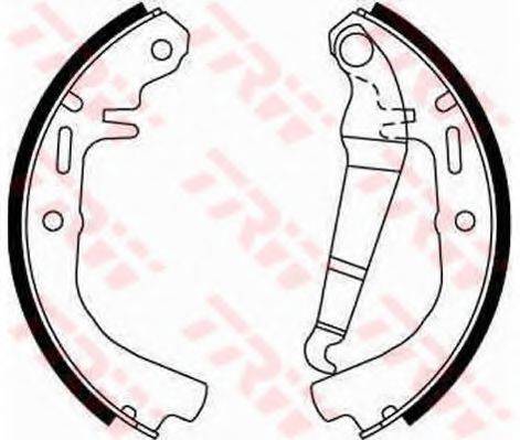 TRW GS8078 Комплект гальмівних колодок