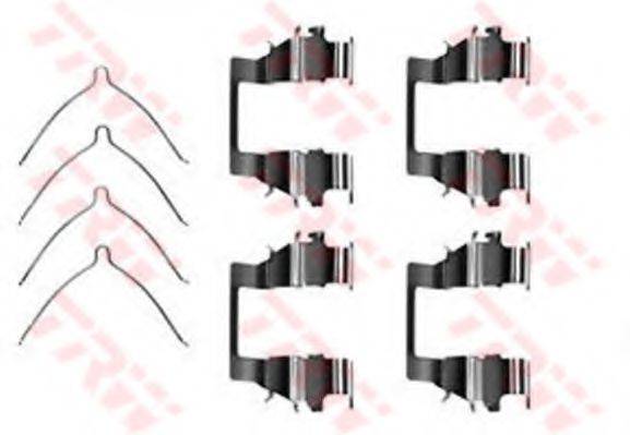 TRW PFK322 Комплектуючі, колодки дискового гальма