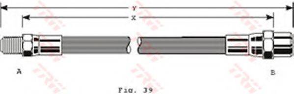 TRW PHB122 Гальмівний шланг