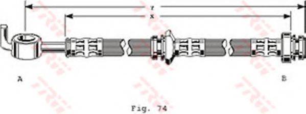 TRW PHD124 Гальмівний шланг