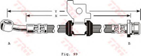 TRW PHD154 Гальмівний шланг