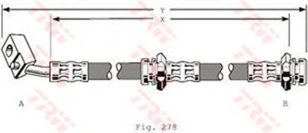 TRW PHD158 Гальмівний шланг