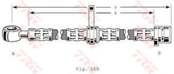 TRW PHD197 Гальмівний шланг