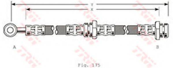 TRW PHD216 Гальмівний шланг