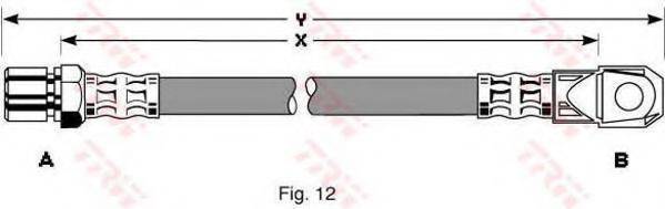 TRW PHD302 Гальмівний шланг