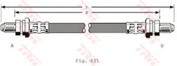 TRW PHD323 Гальмівний шланг