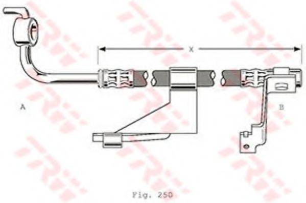 TRW PHD363 Гальмівний шланг