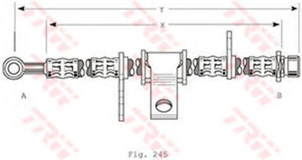 TRW PHD368 Гальмівний шланг