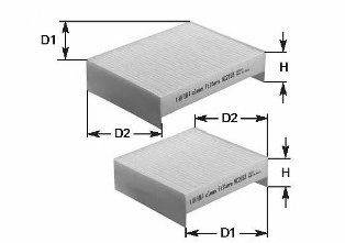 CLEAN FILTERS NC2302 Фільтр, повітря у внутрішньому просторі