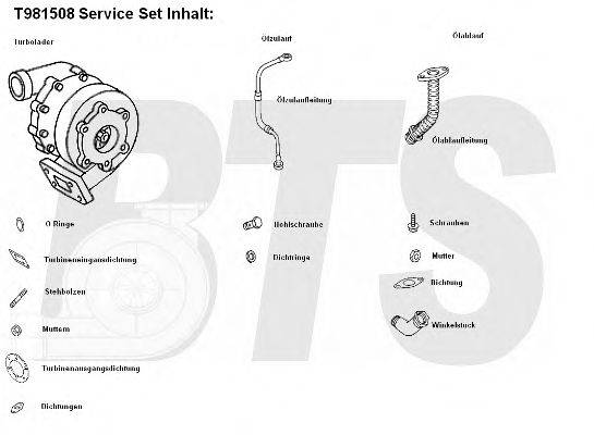 BTS TURBO T981508 Компресор наддув