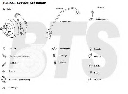 BTS TURBO T981543 Компресор наддув