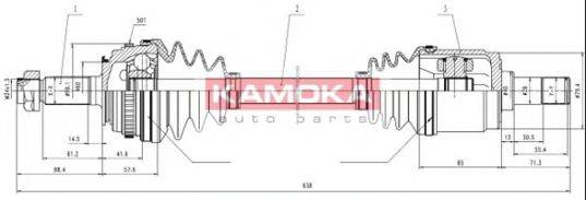 KAMOKA HO1138918A Приводний вал