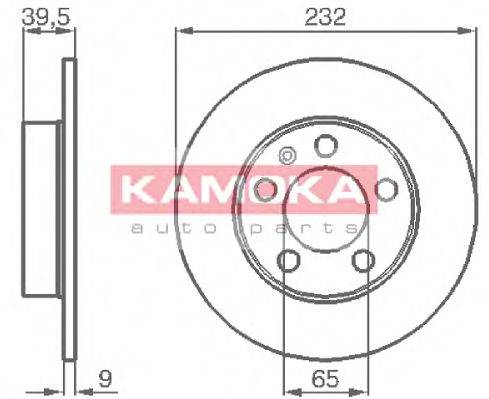 KAMOKA 1036068 гальмівний диск