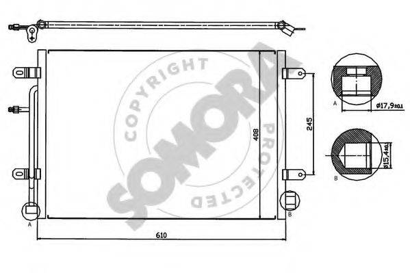 SOMORA 021660 Конденсатор, кондиціонер