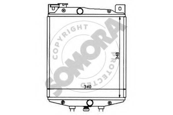 SOMORA 070340 Радіатор, охолодження двигуна