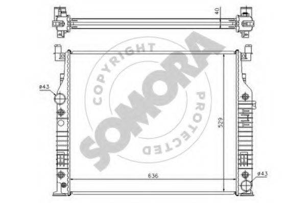 SOMORA 170240 Радіатор, охолодження двигуна