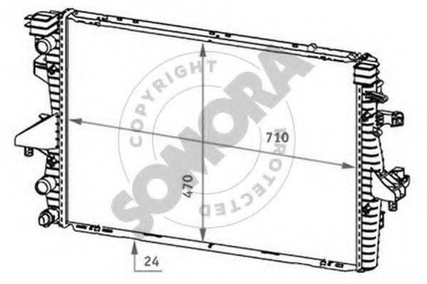 SOMORA 354140 Радіатор, охолодження двигуна