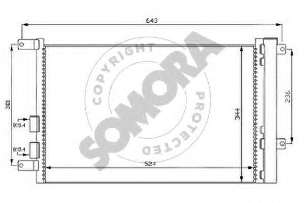 SOMORA 010160C Конденсатор, кондиціонер