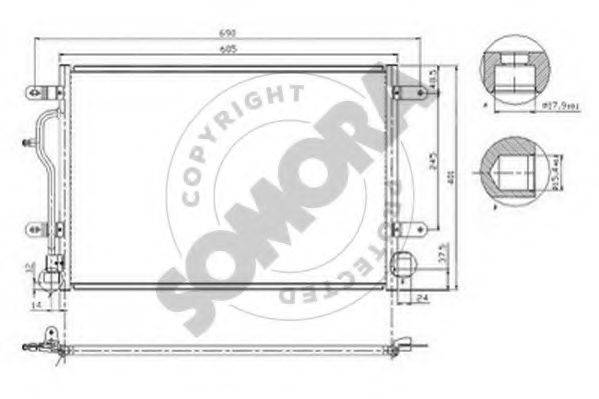 SOMORA 021560A Конденсатор, кондиціонер