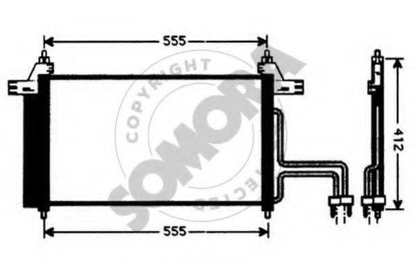 SOMORA 082360 Конденсатор, кондиціонер