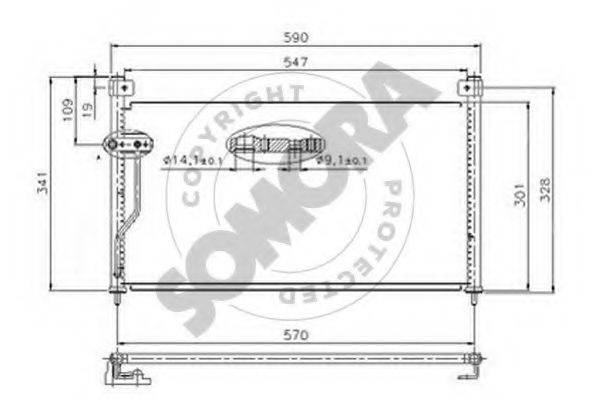 SOMORA 160960 Конденсатор, кондиціонер
