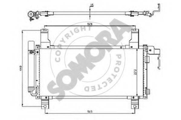 SOMORA 161160 Конденсатор, кондиціонер