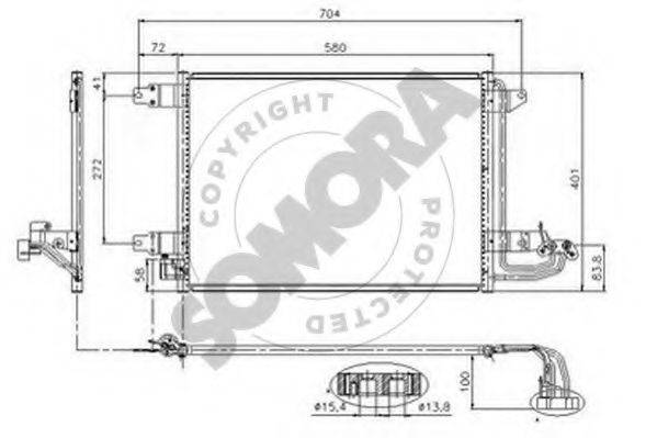 SOMORA 351060 Конденсатор, кондиціонер