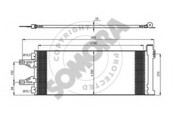 SOMORA 084260 Конденсатор, кондиціонер