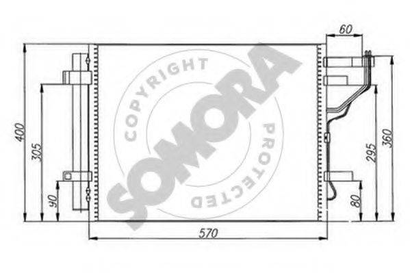 SOMORA 112160 Конденсатор, кондиціонер