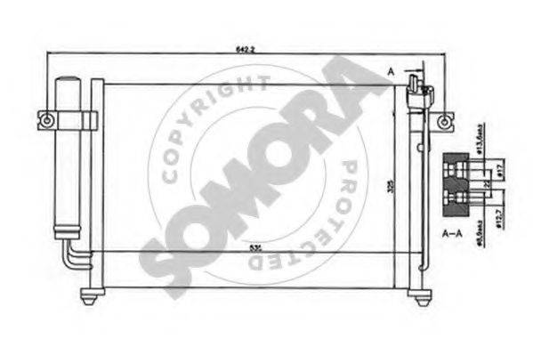 SOMORA 130560 Конденсатор, кондиціонер