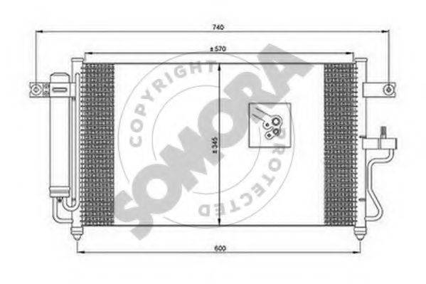 SOMORA 131260A Конденсатор, кондиціонер