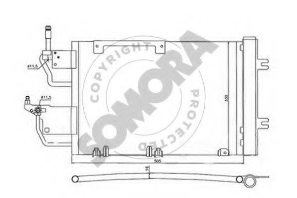SOMORA 211860D Конденсатор, кондиціонер