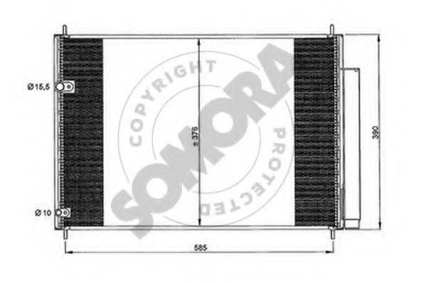SOMORA 318260 Конденсатор, кондиціонер