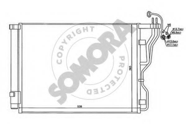 SOMORA 137260 Конденсатор, кондиціонер