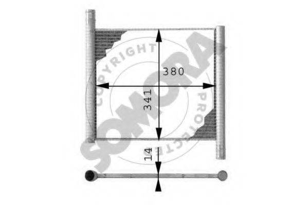 SOMORA 340040 Радіатор, охолодження двигуна