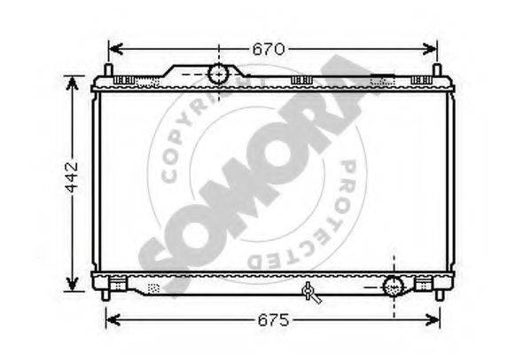 SOMORA 371140 Радіатор, охолодження двигуна