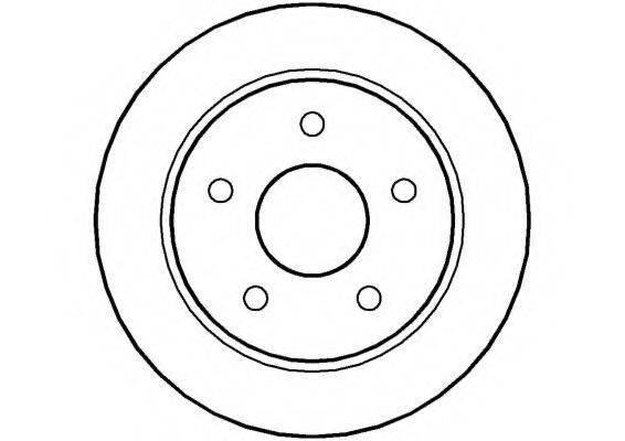 NATIONAL NBD072 гальмівний диск