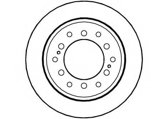 NATIONAL NBD1010 гальмівний диск