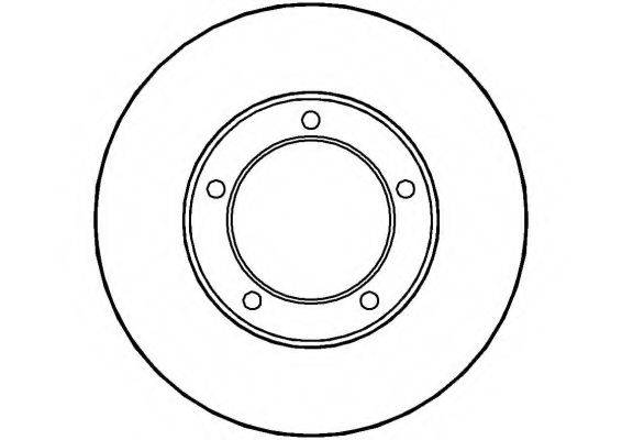 NATIONAL NBD1011 гальмівний диск
