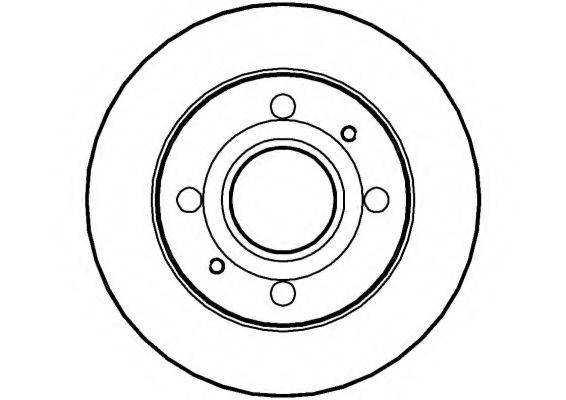 NATIONAL NBD1038 гальмівний диск