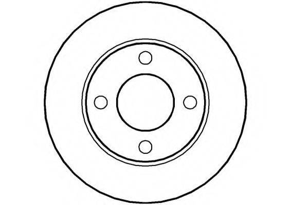NATIONAL NBD108 гальмівний диск