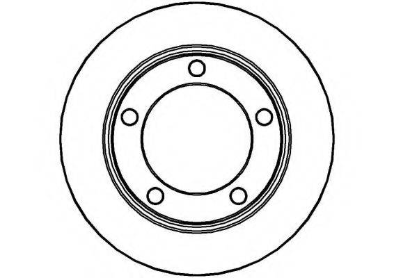 NATIONAL NBD251 гальмівний диск
