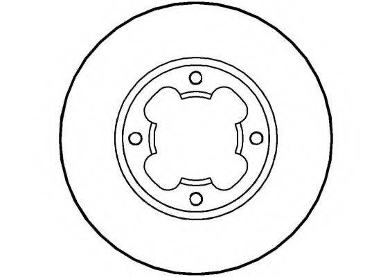 NATIONAL NBD255 гальмівний диск