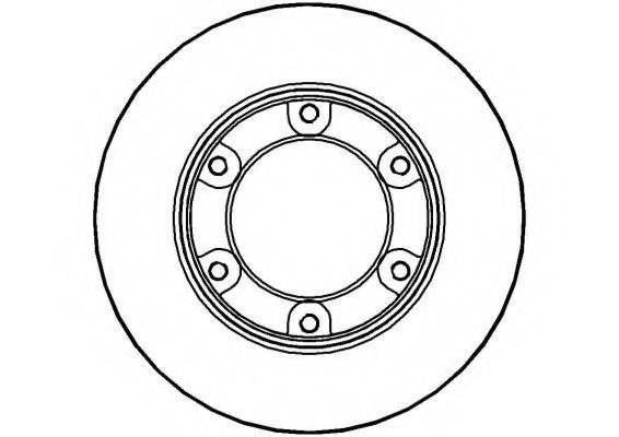 NATIONAL NBD605 гальмівний диск