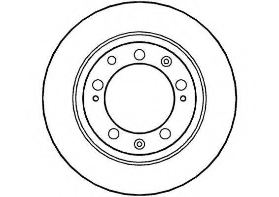 NATIONAL NBD622 гальмівний диск