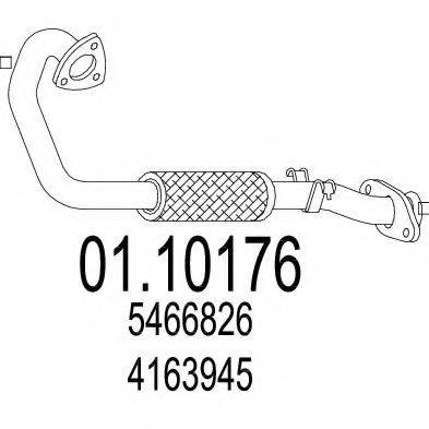 MTS 0110176 Труба вихлопного газу