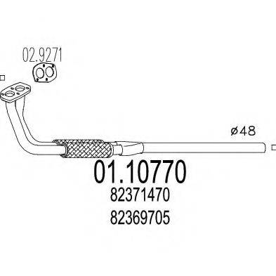 MTS 0110770 Труба вихлопного газу