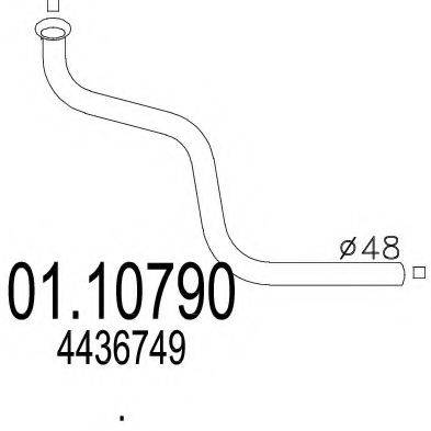 MTS 0110790 Труба вихлопного газу